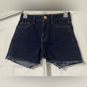 American eagle jean shorts. Size 0. High-rise.